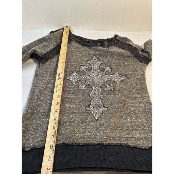 Miss Me too bling cross medium M gray black rn#112568 - Picture 5 of 5